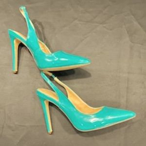 Women's turquoise heels size 10